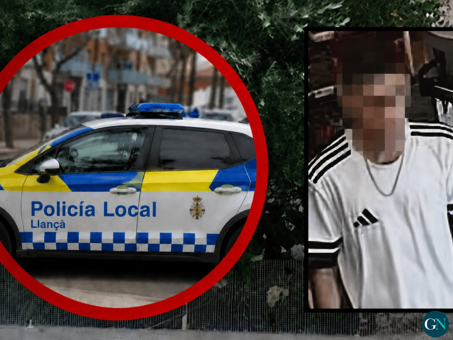 alt - Policia local i el jove d’origen magribí, identificat avui / GN 