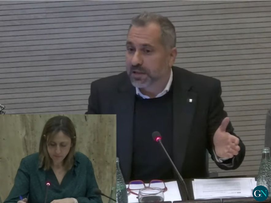 Joan Martín al Ple de l'Ajuntament de Salt 
