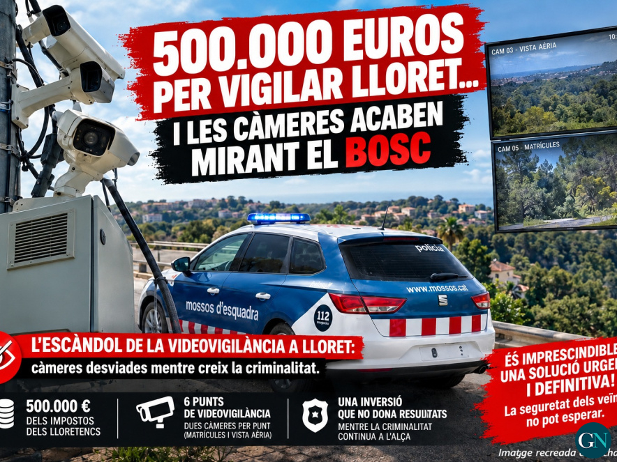 alt - 500.000 euros en videovigilància i càmeres que enfoquen al bosc mentre creix la criminalitat 